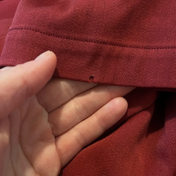 Christian Dior Sport Skirt Womens Small Red Scarlet Midi Wide Leg Culotte Shorts - Picture 14 of 15